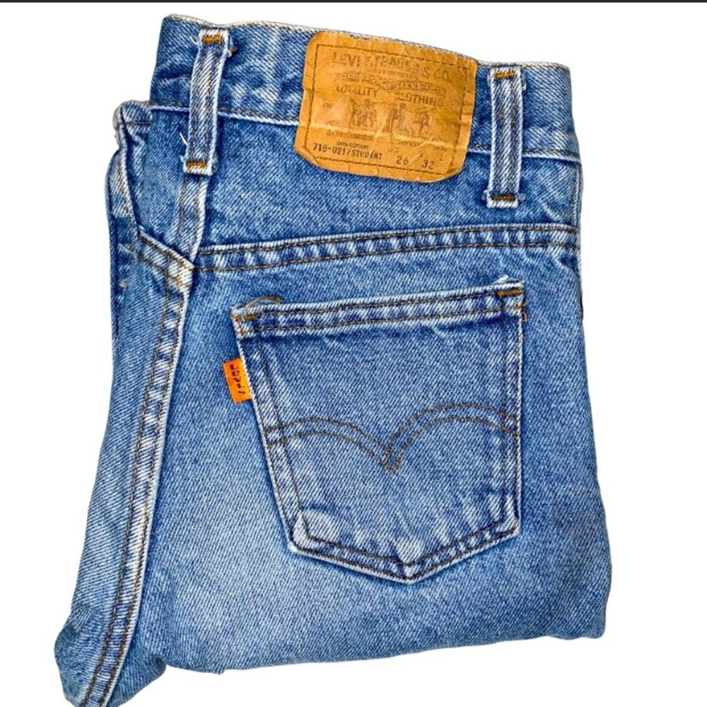 Womens 26x32 Orange Tab 501 Levi Jeans